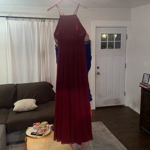 lulus Merlot dress
